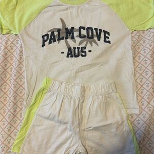 Zara Kids Pajama Set - Cream and Yellow